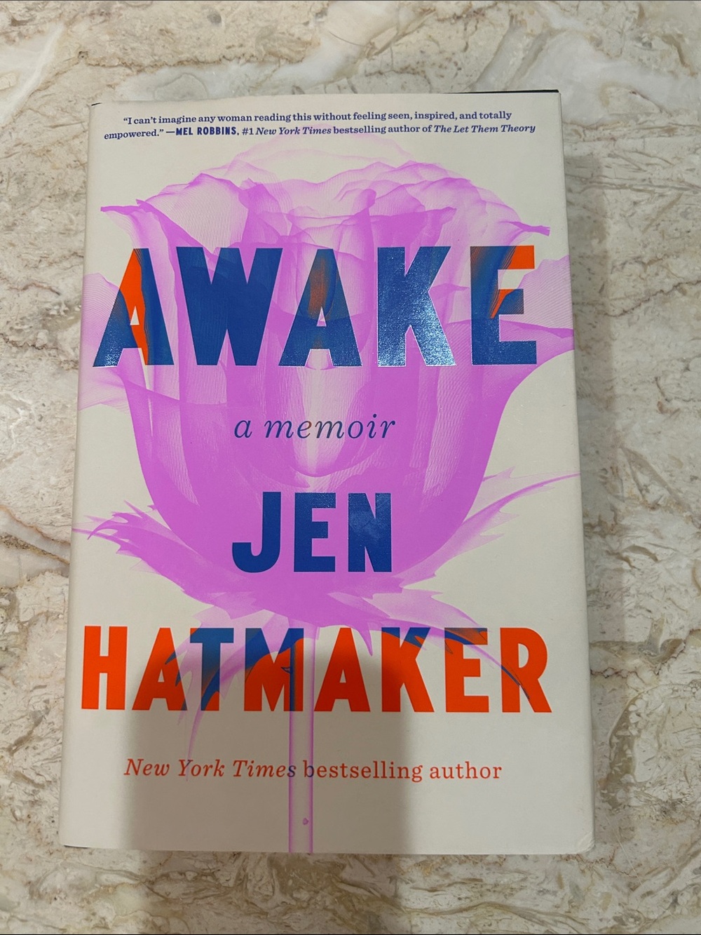 Awake: A Memoir by Jen Hatmaker - Bold Pink & Orange Cover